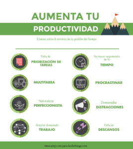 errores comunes al manejar tiempo y concentracion